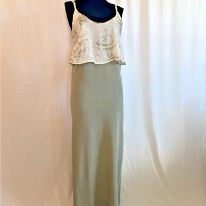 Gypsy 05 Olive Green Tie Dye Maxi Dress - Size Extra Small